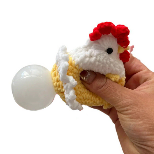 Handmade Crochet Squeeze Bubble Stress-relif Chick Gifts