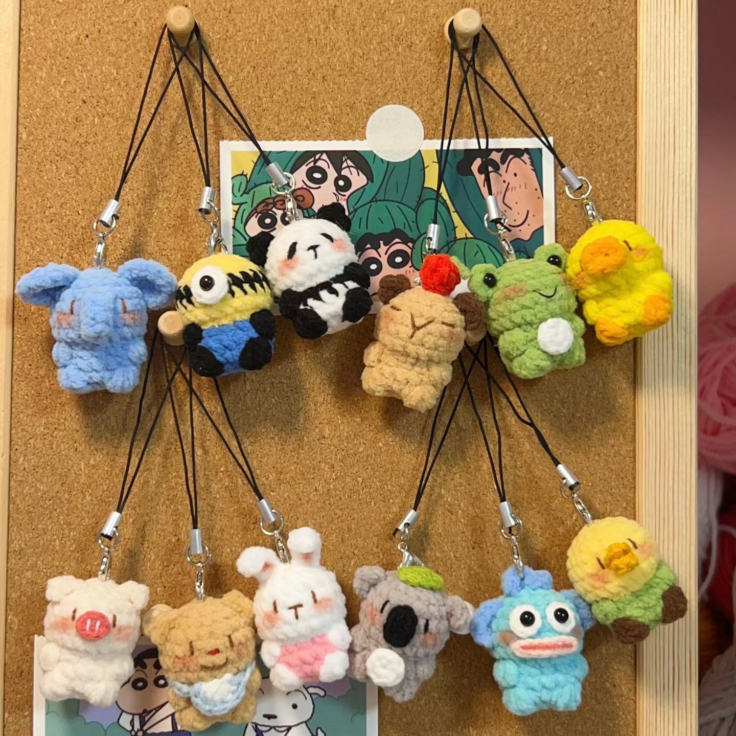 Handmade Crochet Cute Mini Animals Pendants