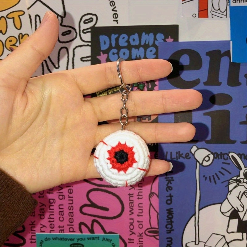 Handmade Horrify Unqie Halloween Eyeballs Keychain