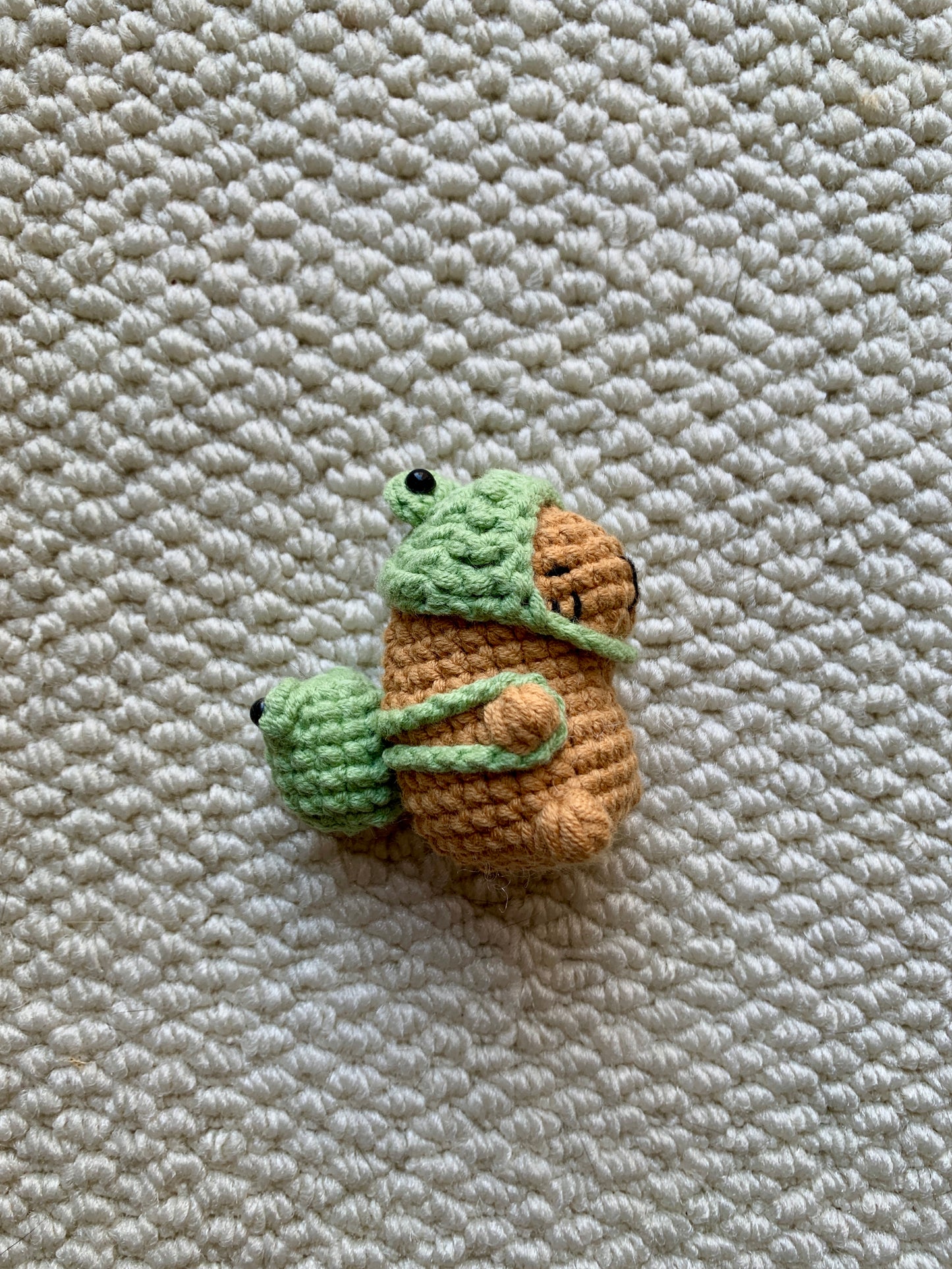 Handmade Crochet Cute Frog Capybara