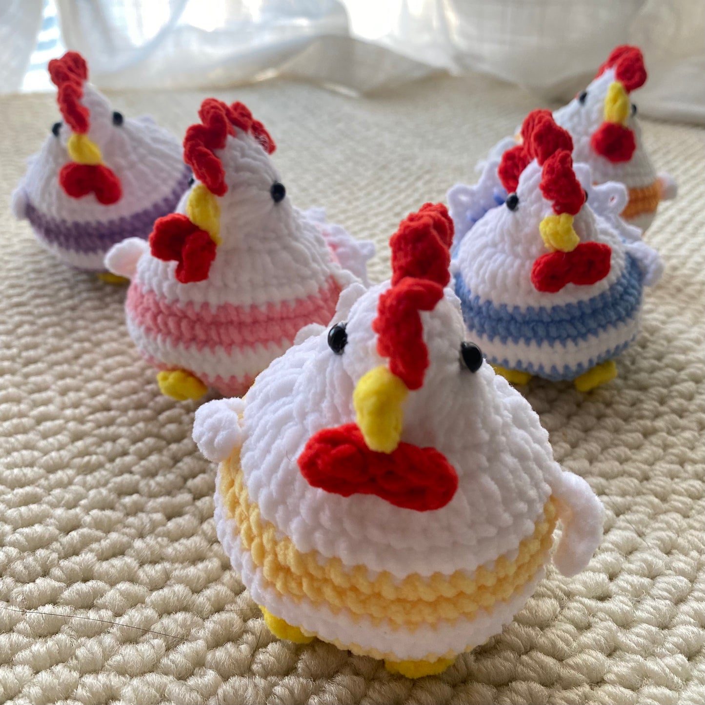 Handmade Crochet Squeeze Bubble Stress-relif Chick Gifts