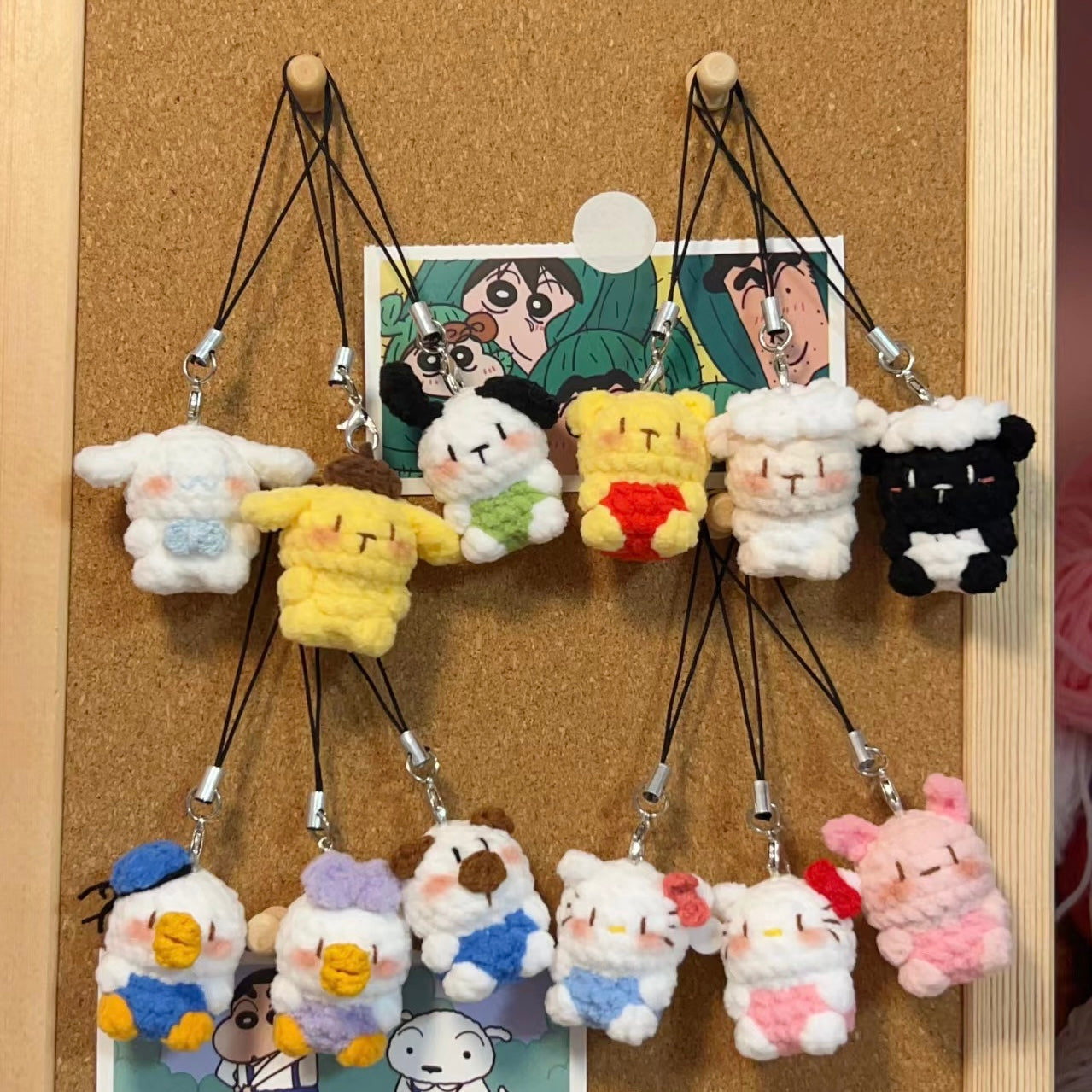 Handmade Crochet Cute Mini Animals Pendants